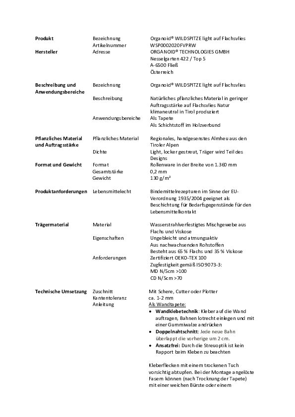 WSP0002020FVPRW_Organoid®-WILDSPITZE-light-auf-Flachsvlies_Ausschreibungstexte-1.pdf